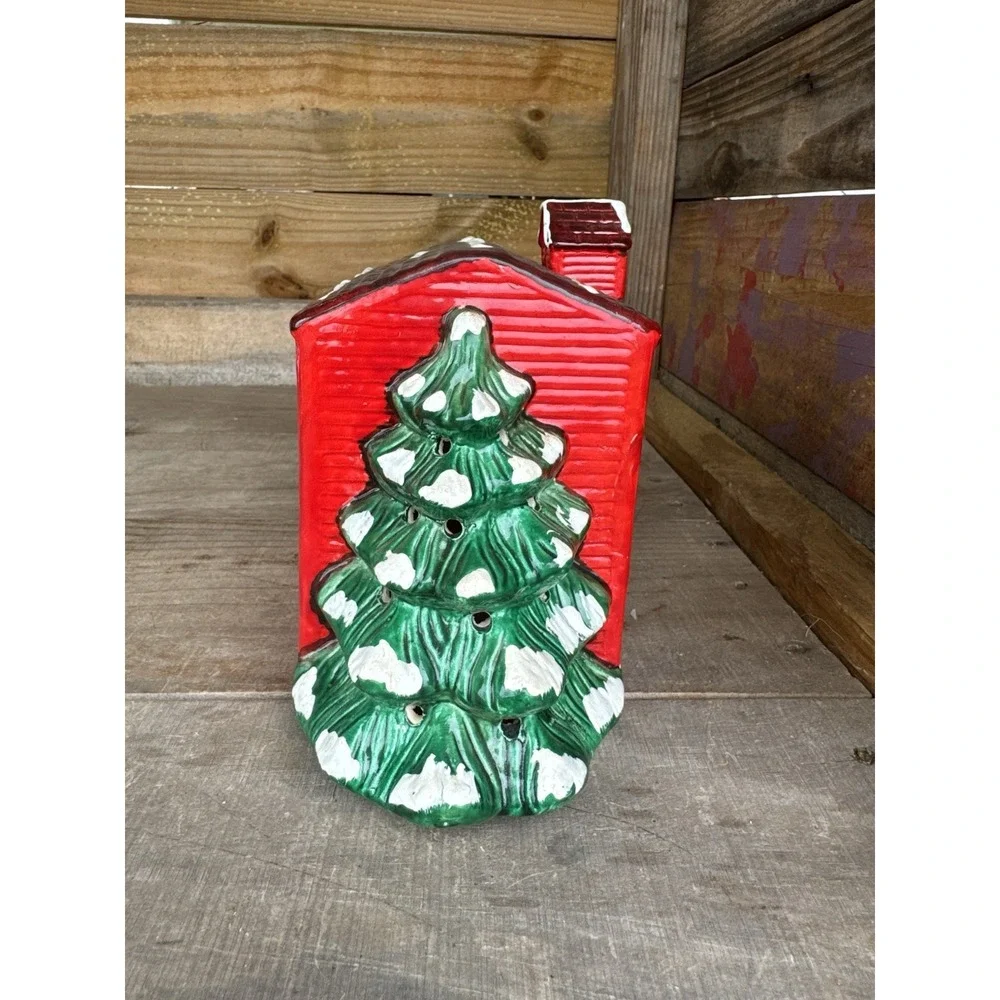 Vintage Seymour Mann porcelain‎ village house light up Christmas Village Decor